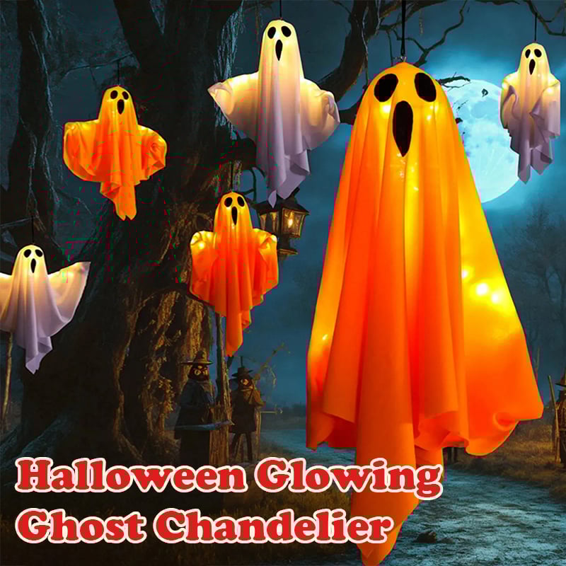 👻👻Halloween Leuchtender Geister-Kronleuchter