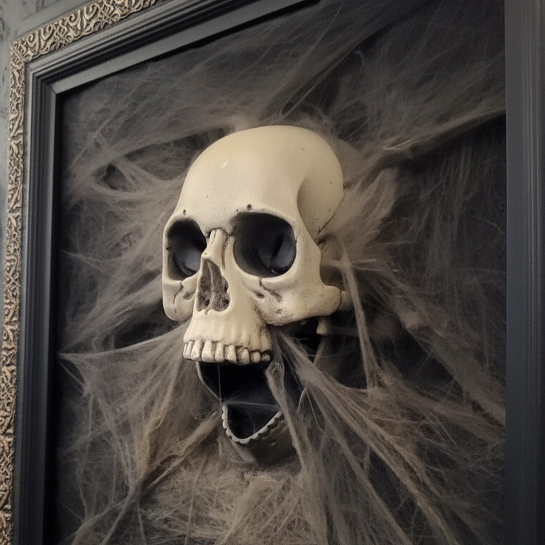 💀Handgefertigter 3D-Totenkopf-Fotorahmen