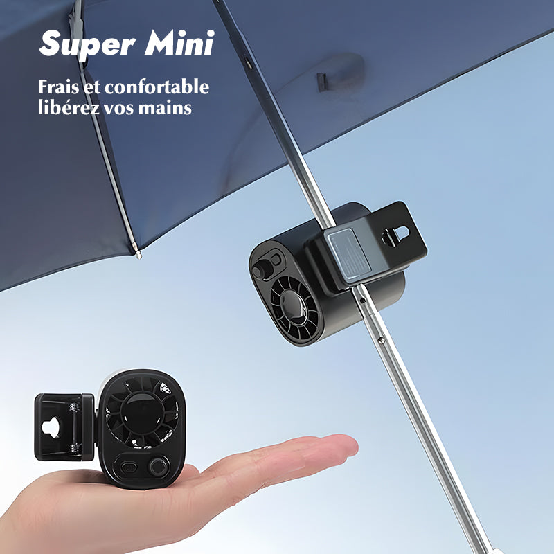 Ventilateur portable à clip pour voiture, écran LCD, rotatif à 360°, 100 vitesses