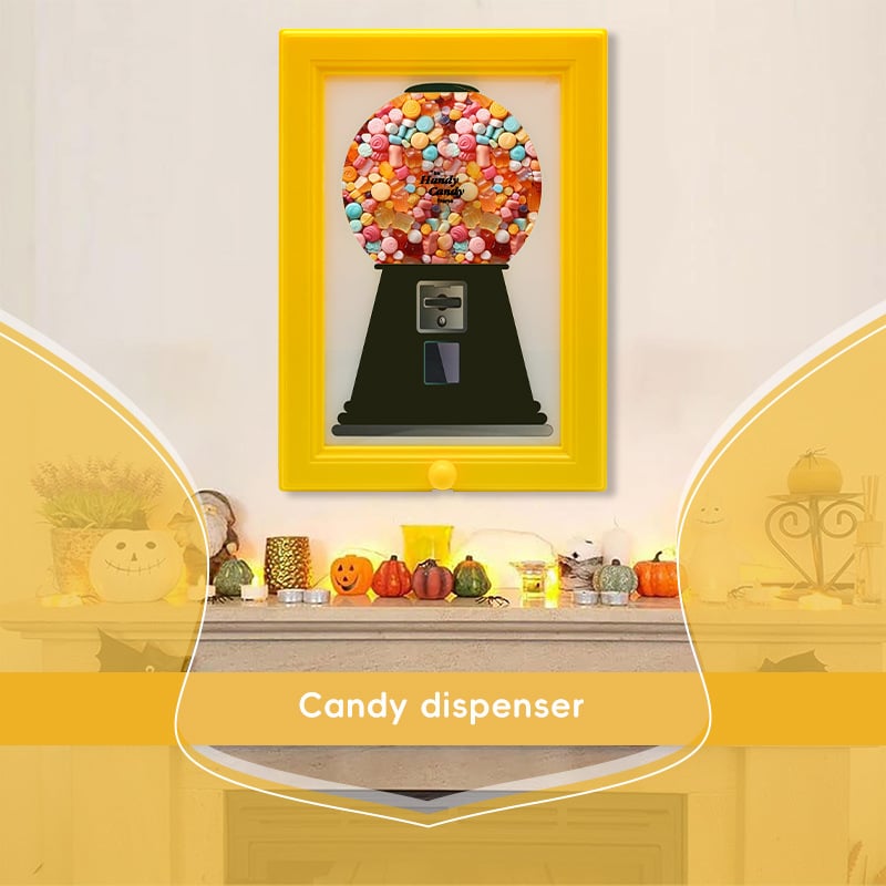 🏆Last Day 50% OFF🍬Rare Vintage The Handy Candy Frame - Hanging Candy Machine Art🔥