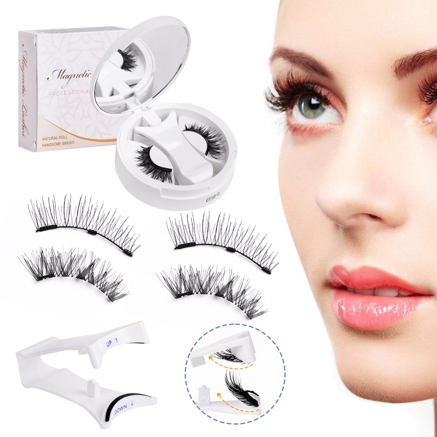 💖Summer Hot Sale-- Soft Magnetic Eyelashes All-in-One Box, Reusable