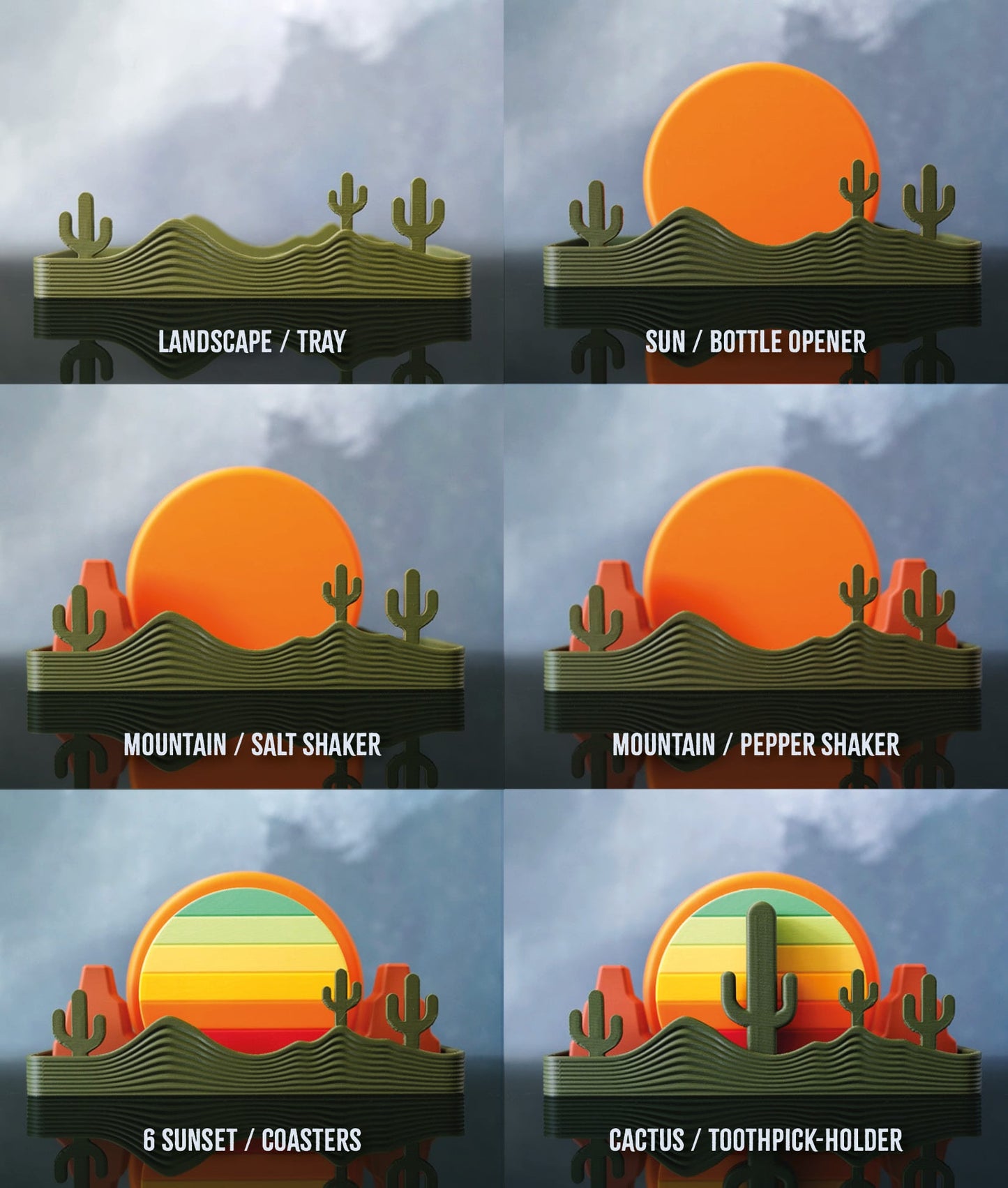 SUNDOWNER Coaster Set