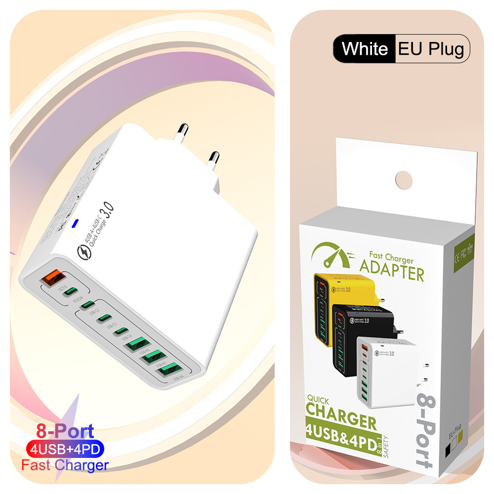 🔥8 in 1 Ports USB Fast Charger – Power Multiple Devices Simultaneously