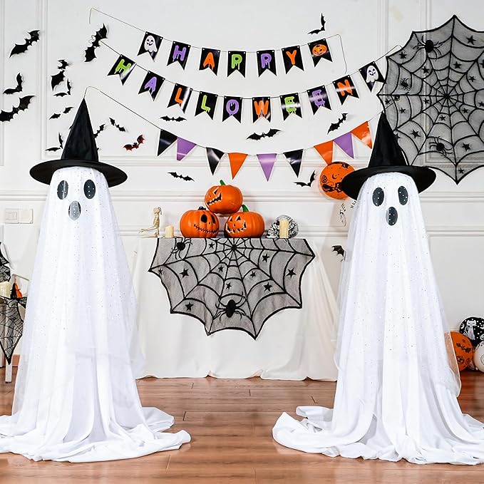 🔥2025 New Flash Upgrade 🌠 - 65" Giant Glittering Ghost 👻✨