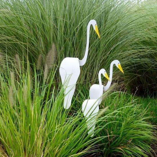 Swirl Bird Garden Art Decoration