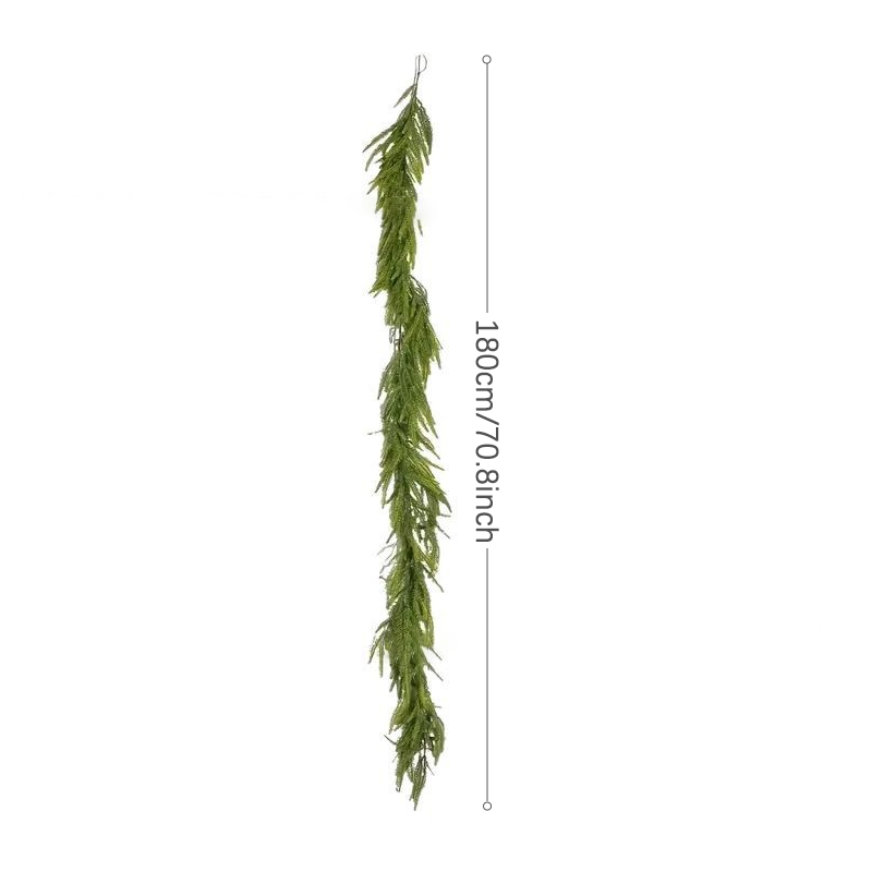 💥6 FT Artificial Cypress Rattan – Real Touch Winter Greenery