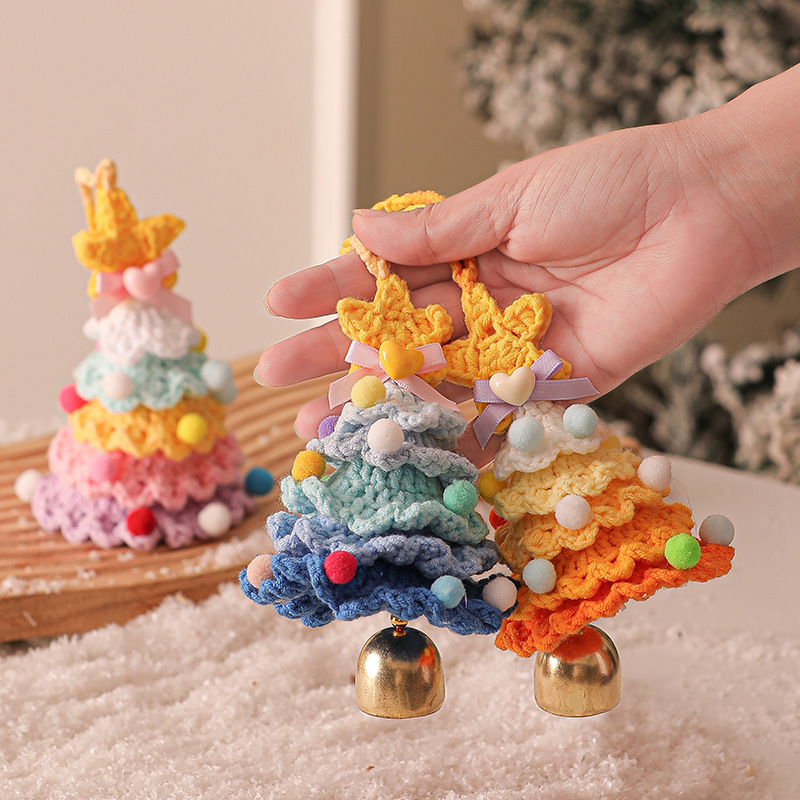 🎄Unique Handmade Crochet Christmas Tree Bells Ornaments🔔🎅