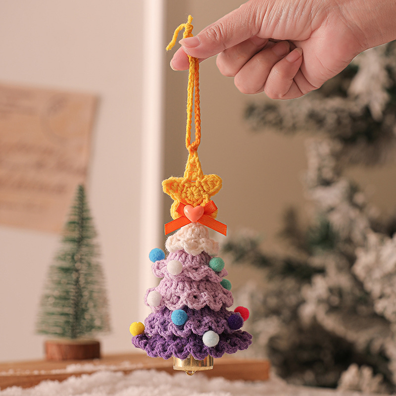🎄Unique Handmade Crochet Christmas Tree Bells Ornaments🔔🎅