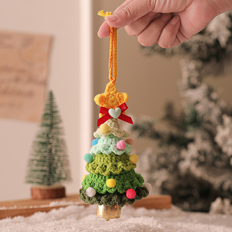 🎄Unique Handmade Crochet Christmas Tree Bells Ornaments🔔🎅