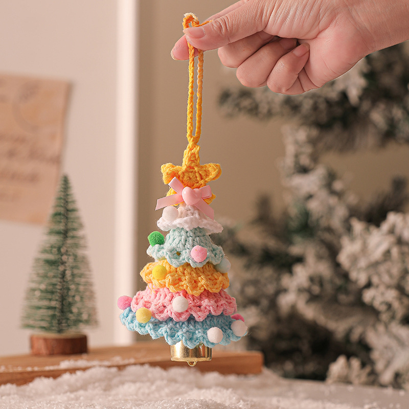 🎄Unique Handmade Crochet Christmas Tree Bells Ornaments🔔🎅