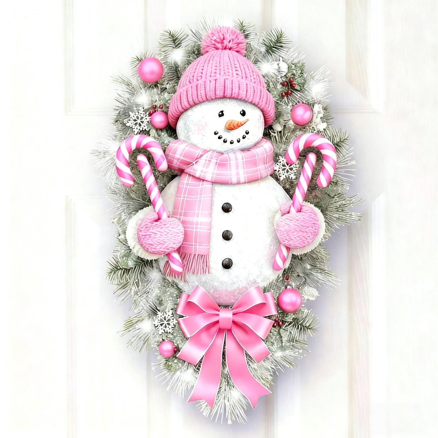 🔥BUY 1 GET 1 FREE🔥🎁"A WARM WINTER WELCOME" SNOWMAN 🌲Sticker⛄