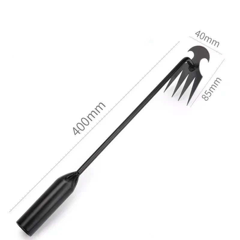 🌿Garden Weed Pulling Tool – Deep Root Weed Remover with 4-Tine Steel Claw