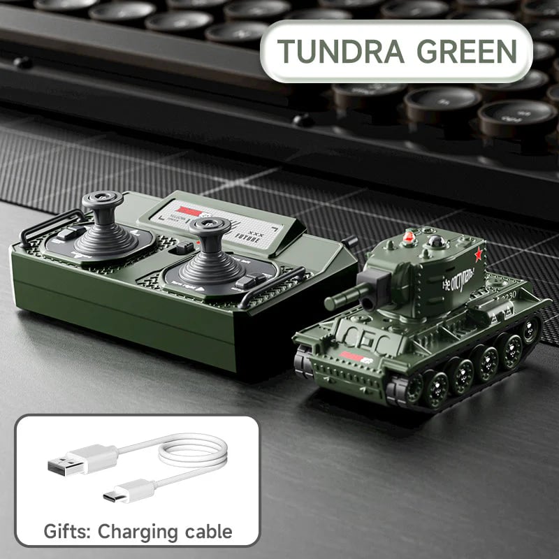 🎁Hot Sale 49% Off -Mini RC Battle Tank with Infrared Combat & Rotating Turret