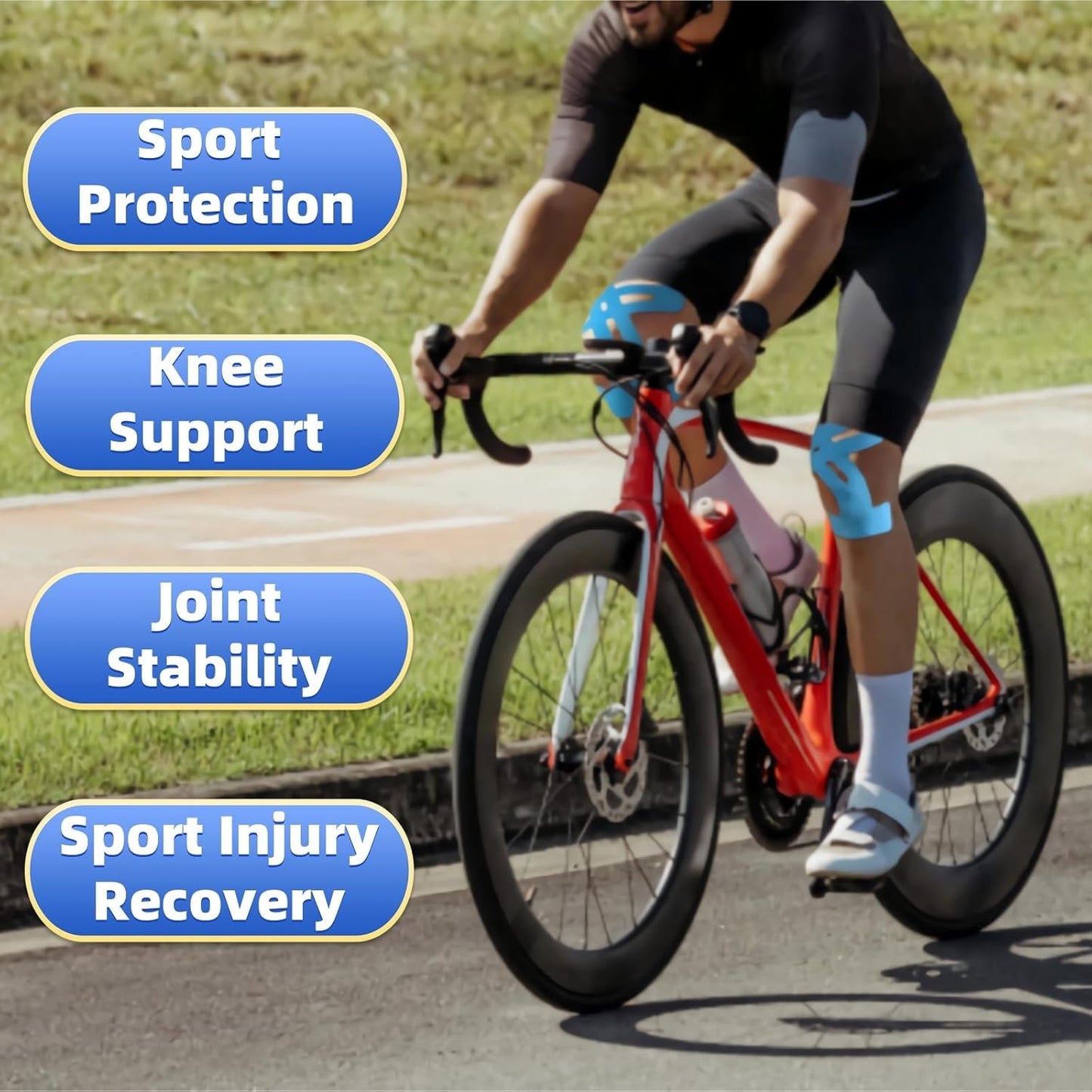 🏃10/20pcs Precut Kinesiology Tape For Knees