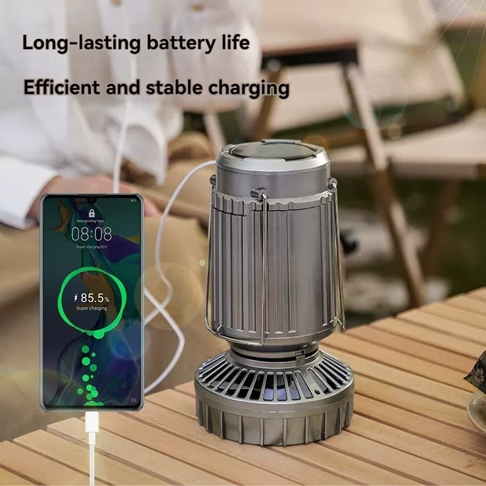 🔥Last day 75% off🔥5-In-1 Portable LED Camping Lantern With Fan