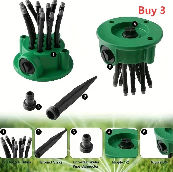 🔥 Premium 360° Adjustable Garden Lawn Sprinkler 💦