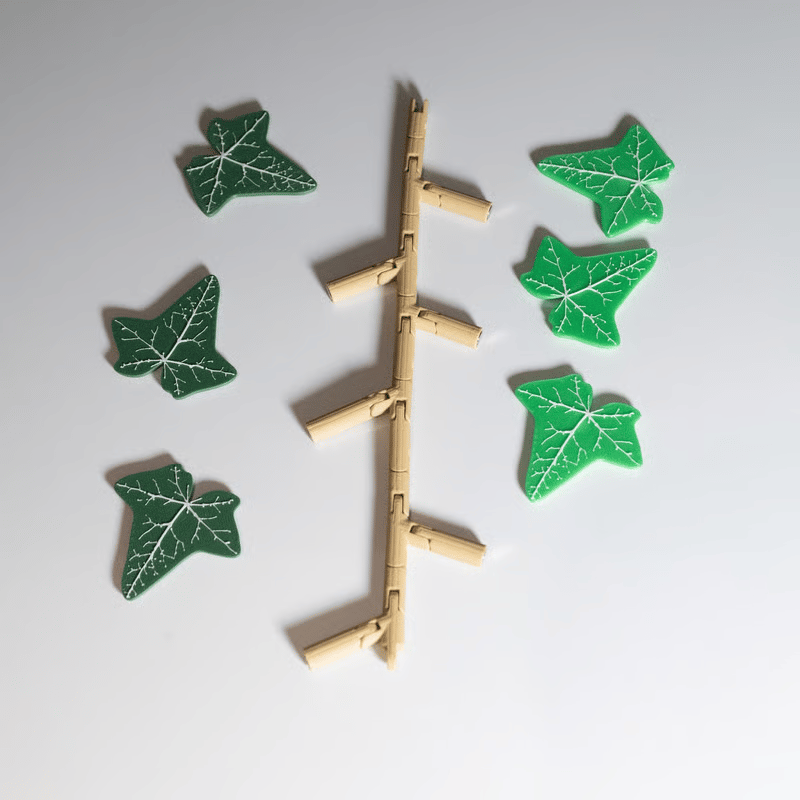 3D Printed Magnetic Ivy Faux Plant Fridge Magnet