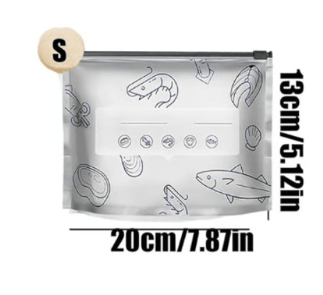 ♻️ Reusable Aluminum Foil Sealable Food Storage Bags