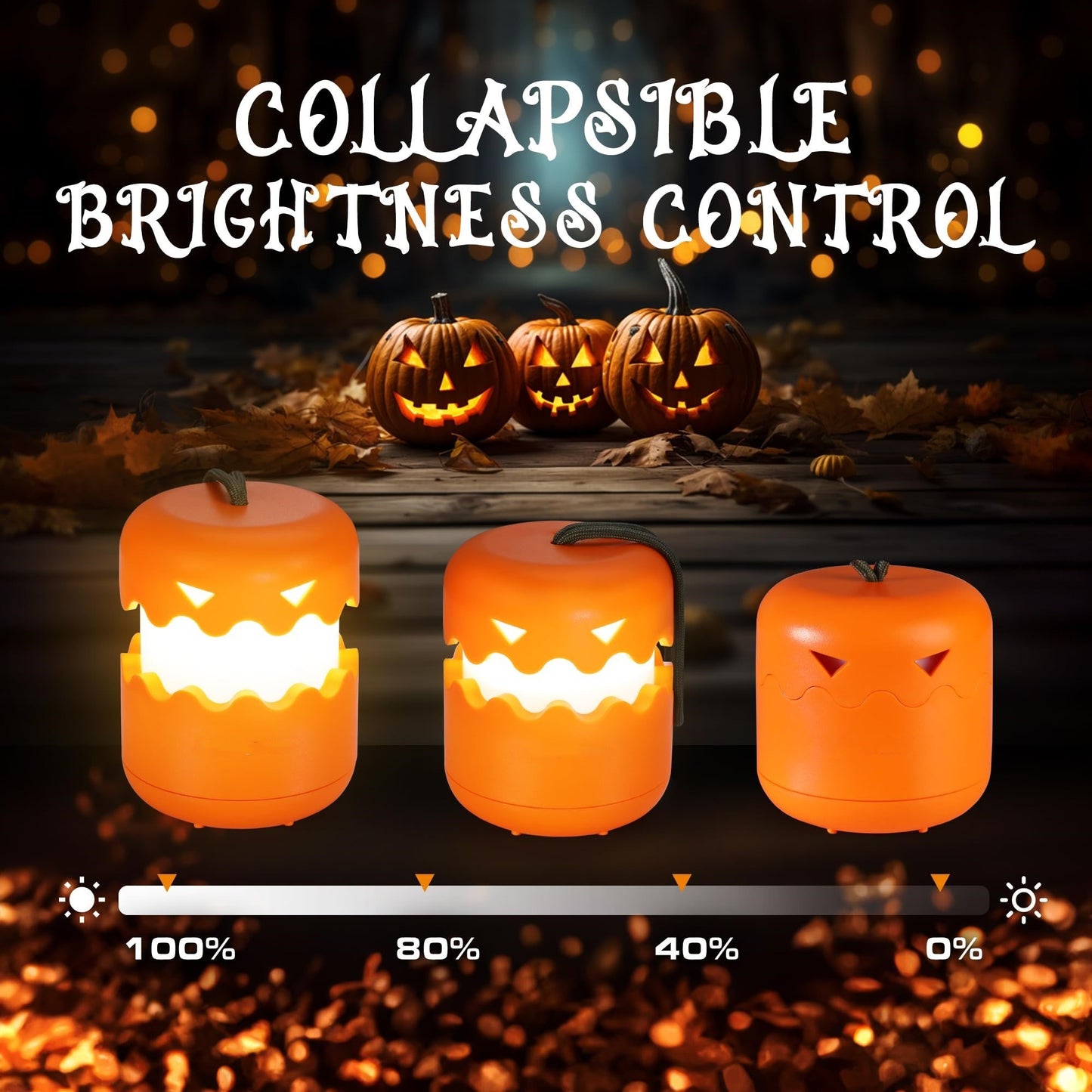 🎃Halloween Portable Foldable LED Pumpkin Lantern