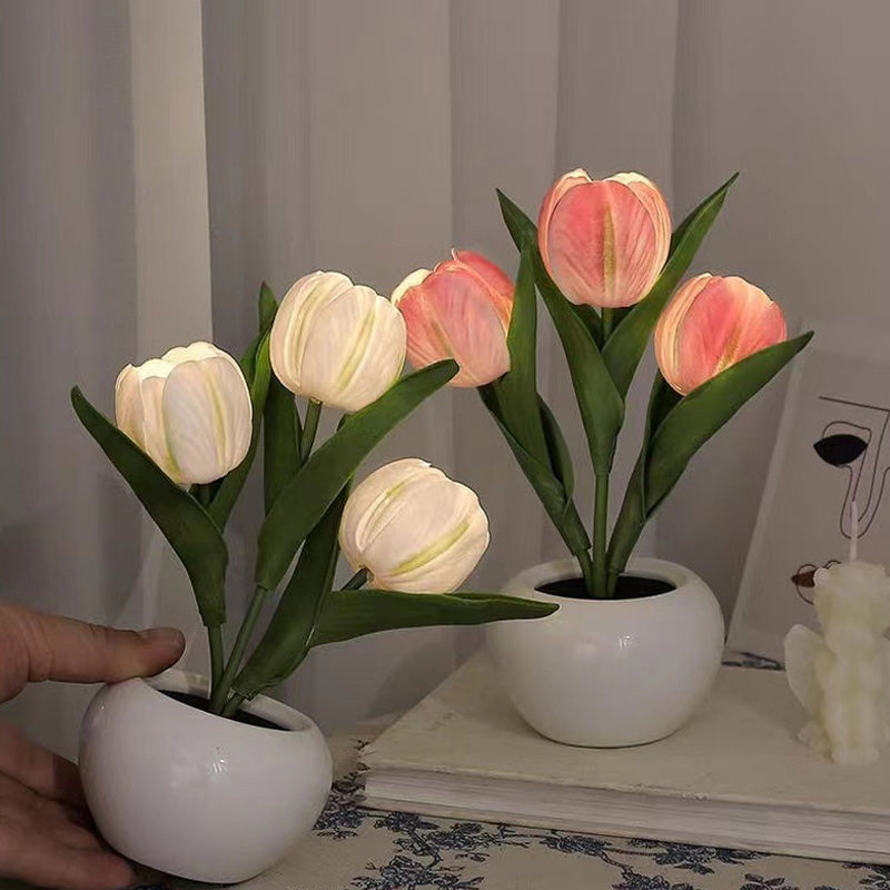 Tulip Lamp LED Simulation Tulip Night Light Decoration