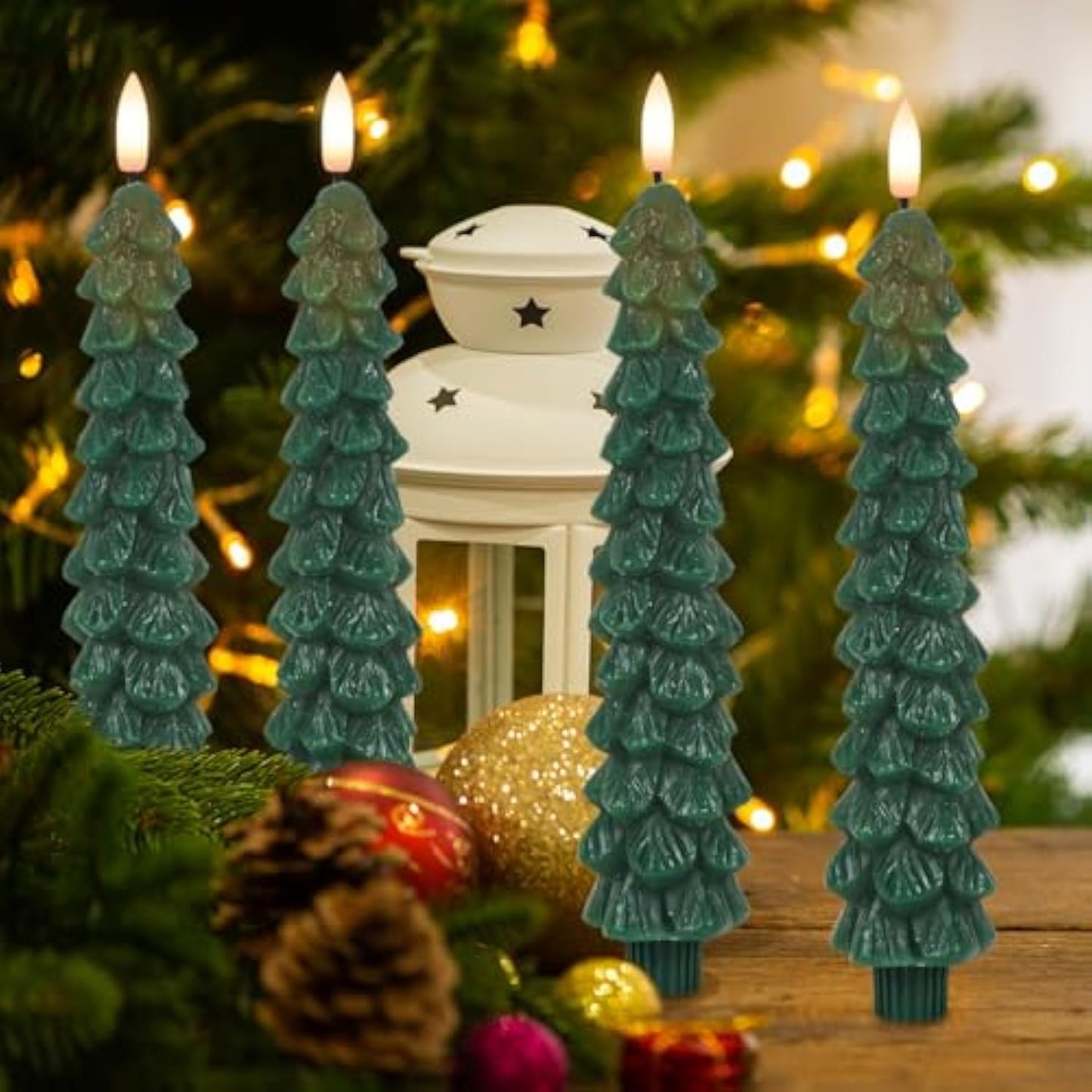 🔥 Early Christmas Sale 49% OFF 🌲Christmas Tree Flameless Taper Candle Lights with Remote Control