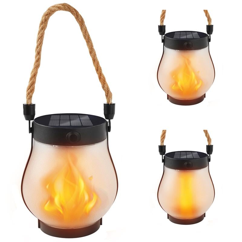 ✨Last Day Promotion--Dancing flame Solar Lantern Outdoor Lights