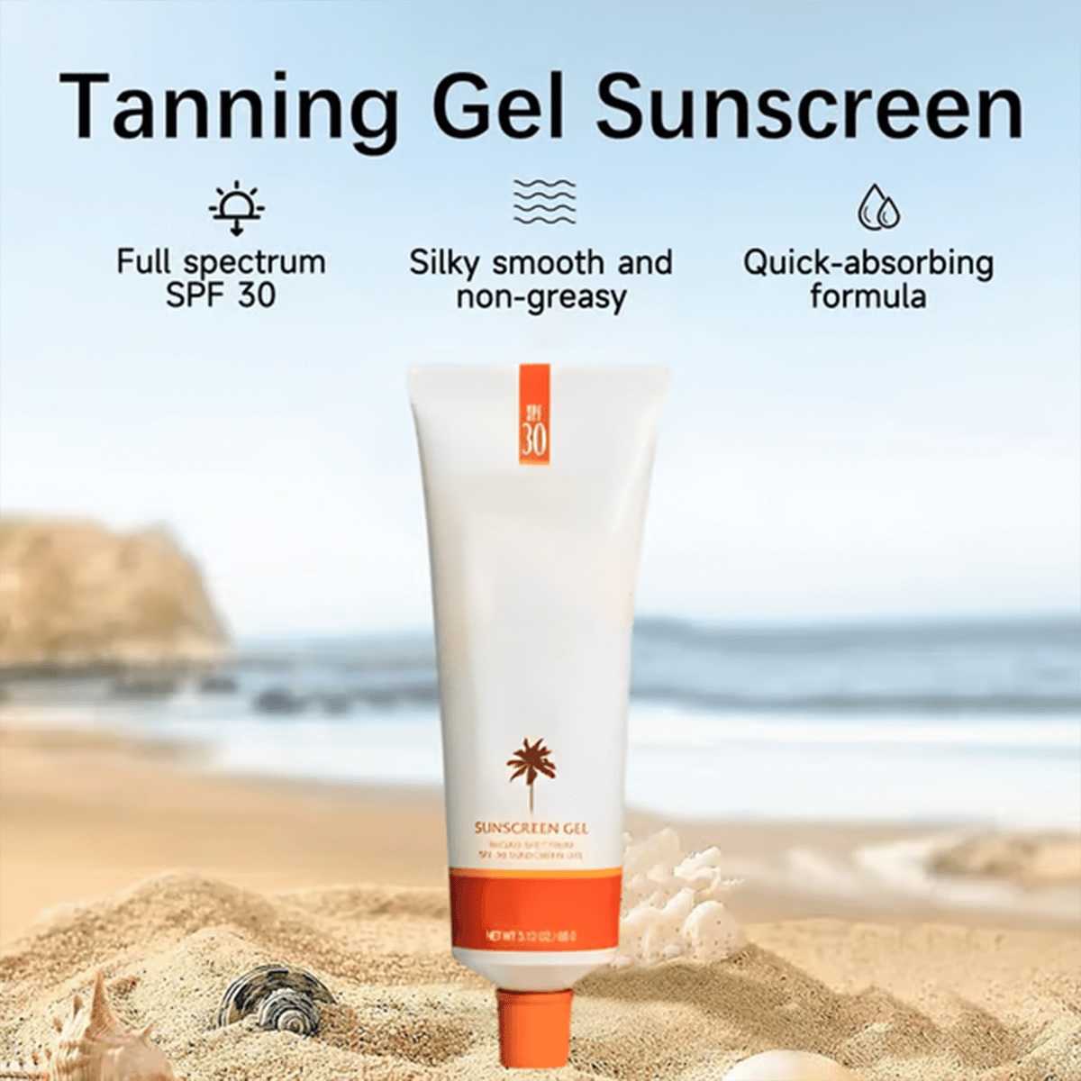 🍊 Orange Tanning Gel SPF 30+