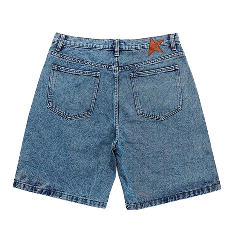 STAR PATCHWORK DENIM SHORTS