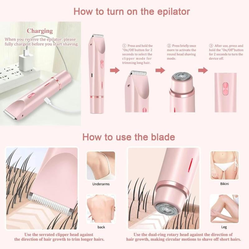 🎁 2-in-1 Women's Body Shaver