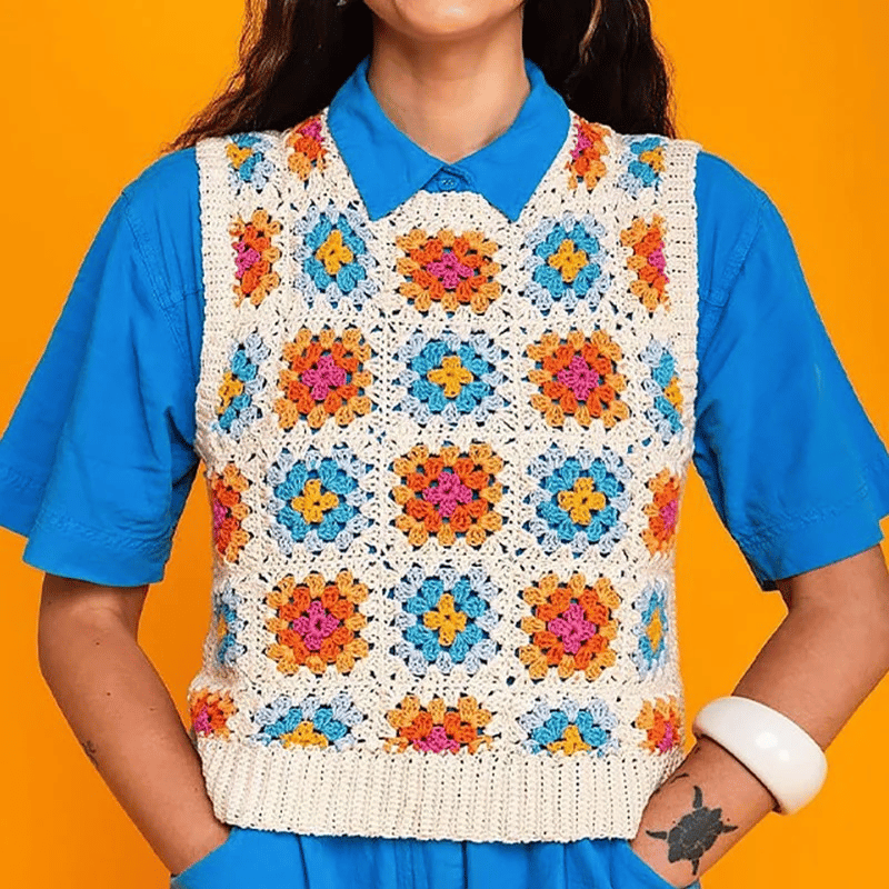 🧶✨The Granny Square Card Deck – 50 Crochet Patterns