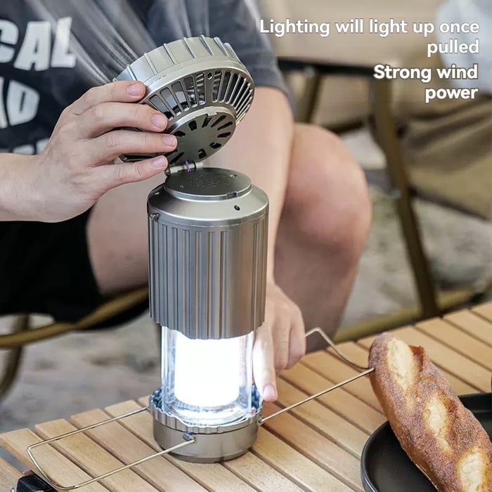 🔥Last day 75% off🔥5-In-1 Portable LED Camping Lantern With Fan