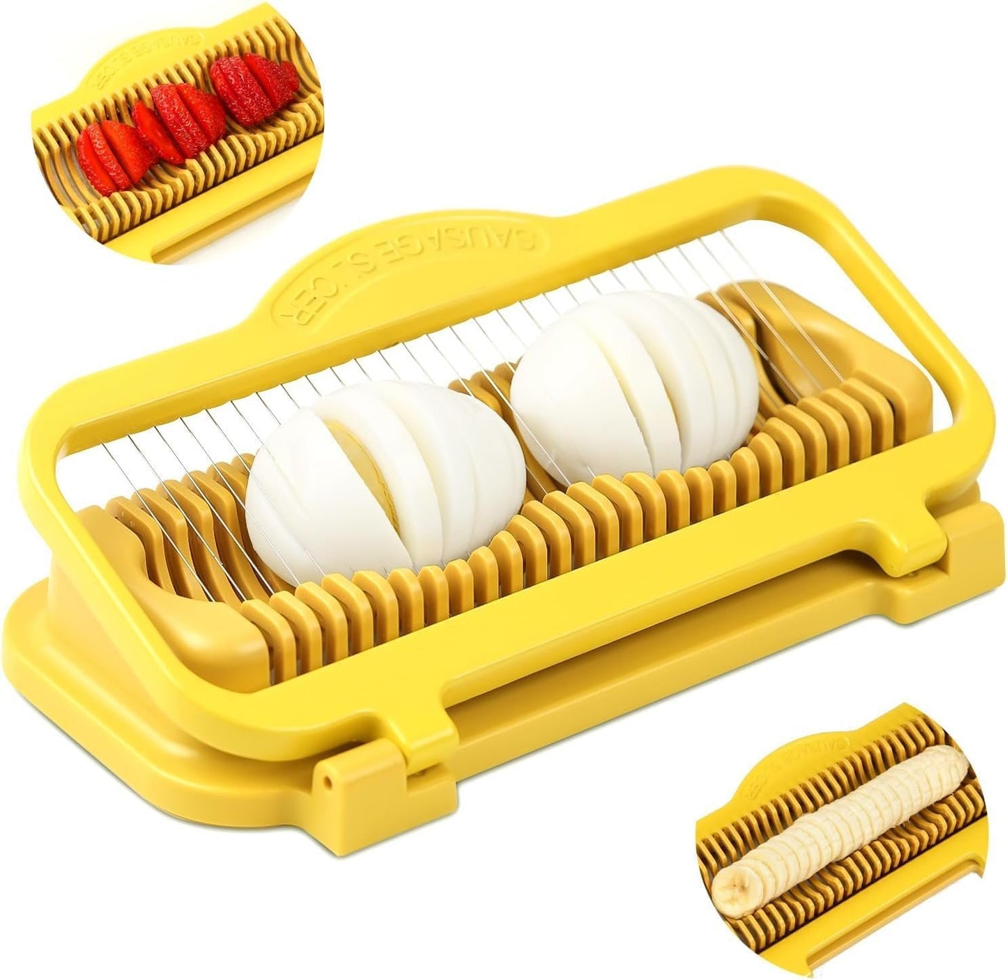 🥚 Extra Large Egg Slicer | Slice Eggs, Bananas & Fruits Faster & Easier