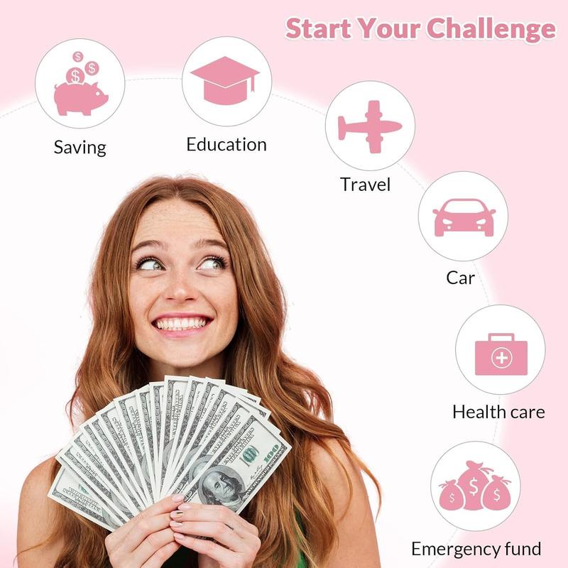 Savings Challenge Savings Book, the fun and easy way to save $5,050