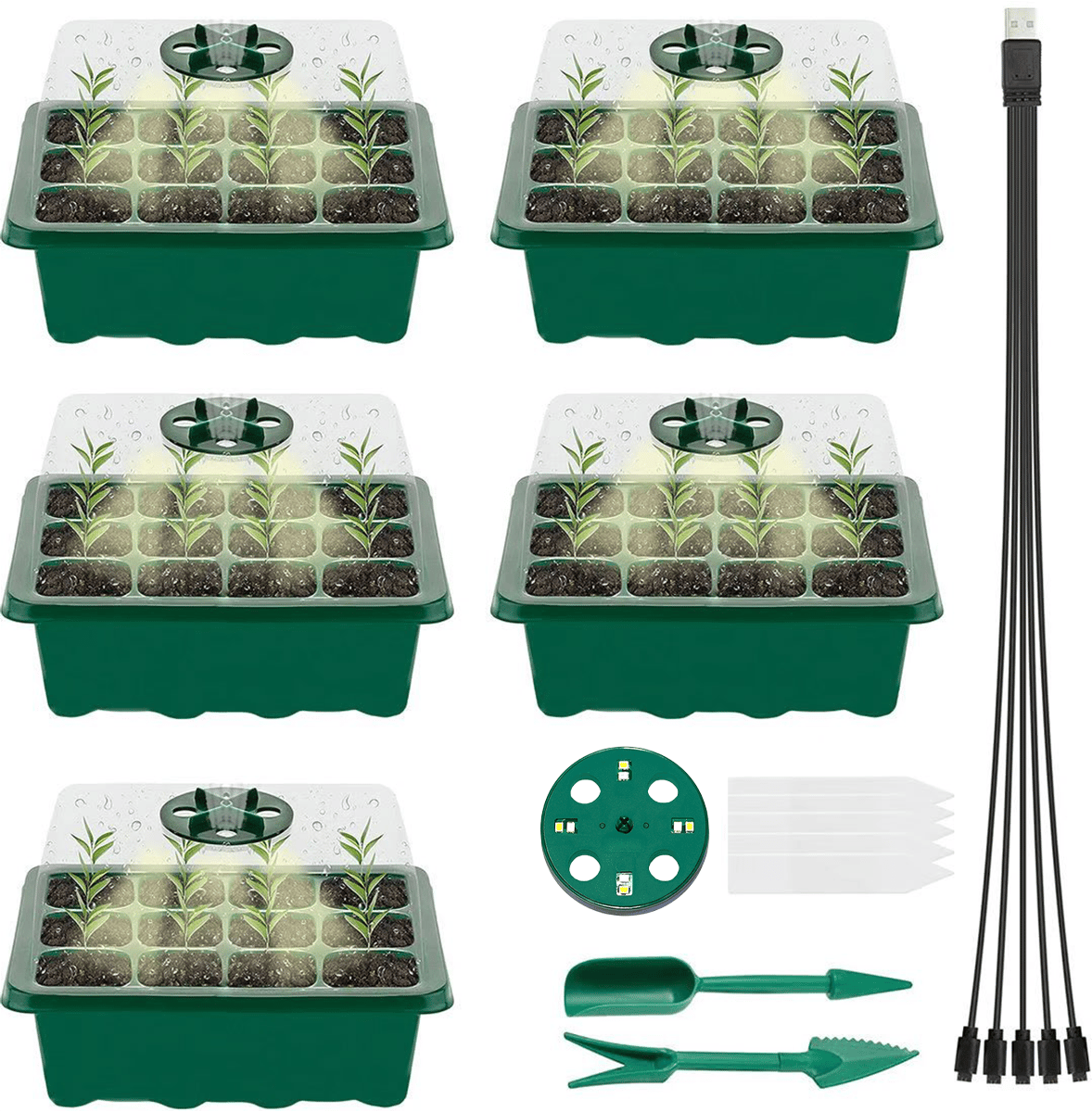 Last day Only $4.33 each - Adjustable Humidity Seed Starter Trays