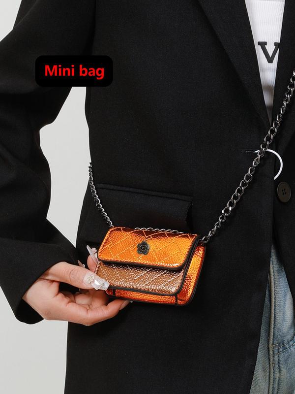 Fashionable mini chain shoulder strap chic crossbody bag