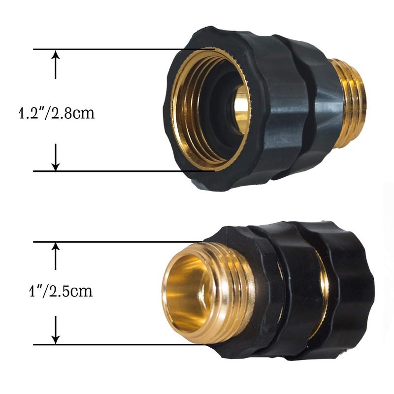 Garden Hose Quick Connector, 3/4 Inch Male and Female Garden Hose Fitting Quick Connector