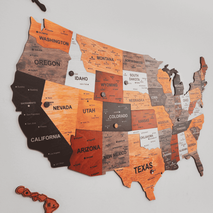 The United States Map Puzzle Full Packed