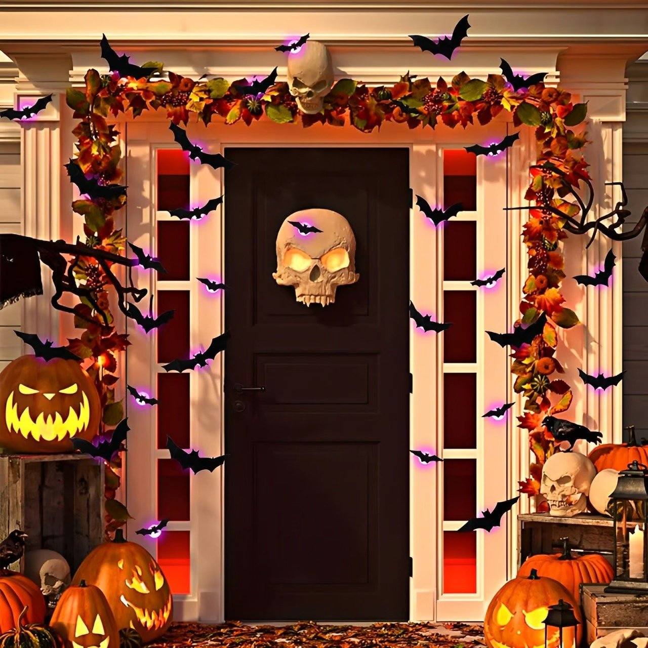 ๐๐ฆ Halloween 3D Lighted Bats