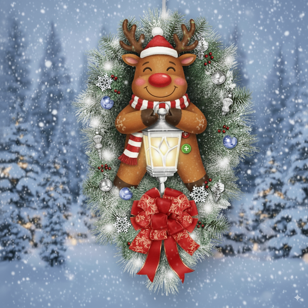 🔥BUY 1 GET 1 FREE🔥🎁"A WARM WINTER WELCOME" SNOWMAN 🌲Sticker⛄