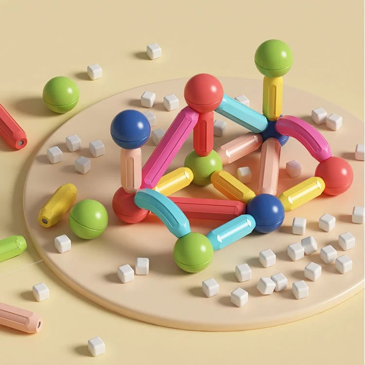 🔥Magnetic Balls and Rods Set Educational Magnet Building Blocks
