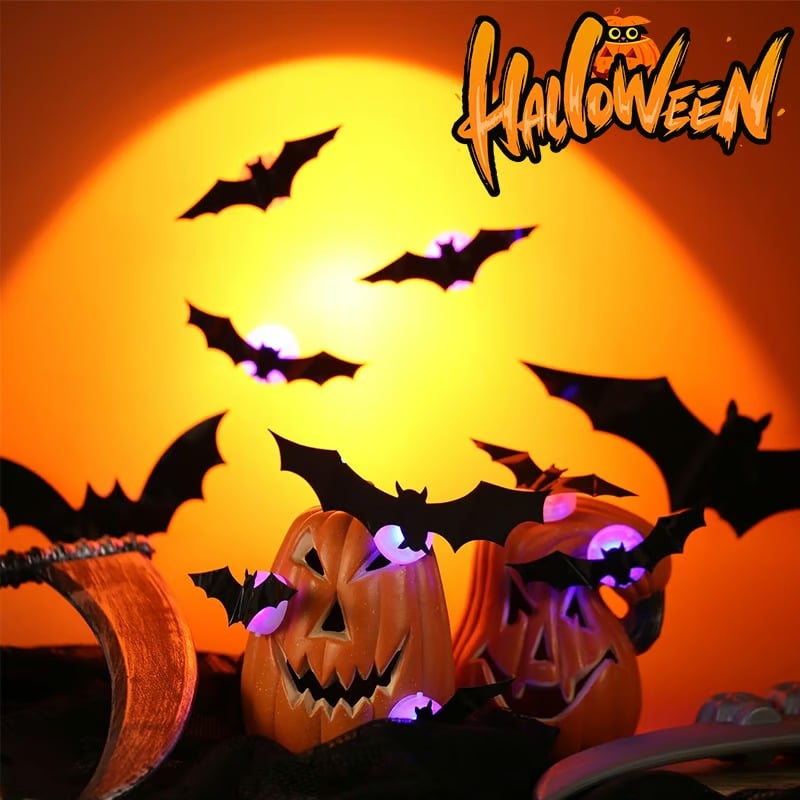 ๐๐ฆ Halloween 3D Lighted Bats
