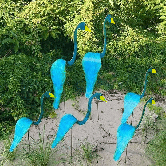 Swirl Bird Garden Art Decoration