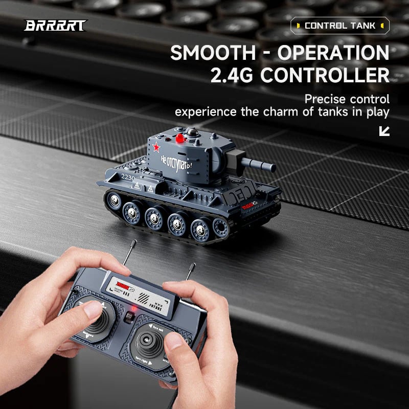 🎁Hot Sale 49% Off -Mini RC Battle Tank with Infrared Combat & Rotating Turret