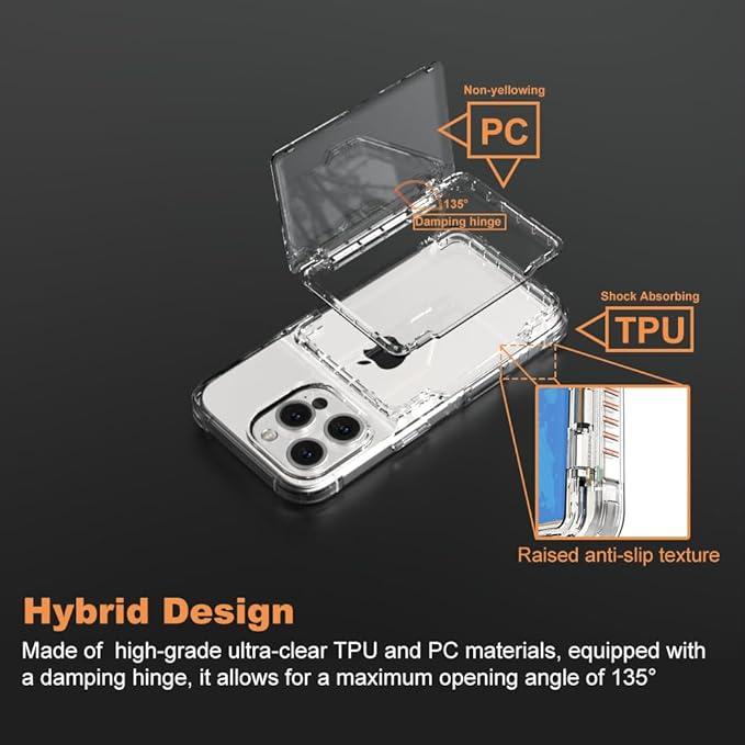 Transparent Photocard Phone Case: Built-in DIY Holder for Personalized Card Display
