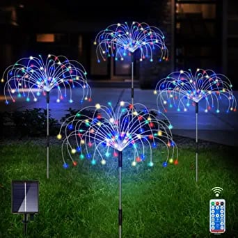 Waterproof Solar Garden Fireworks Lamp