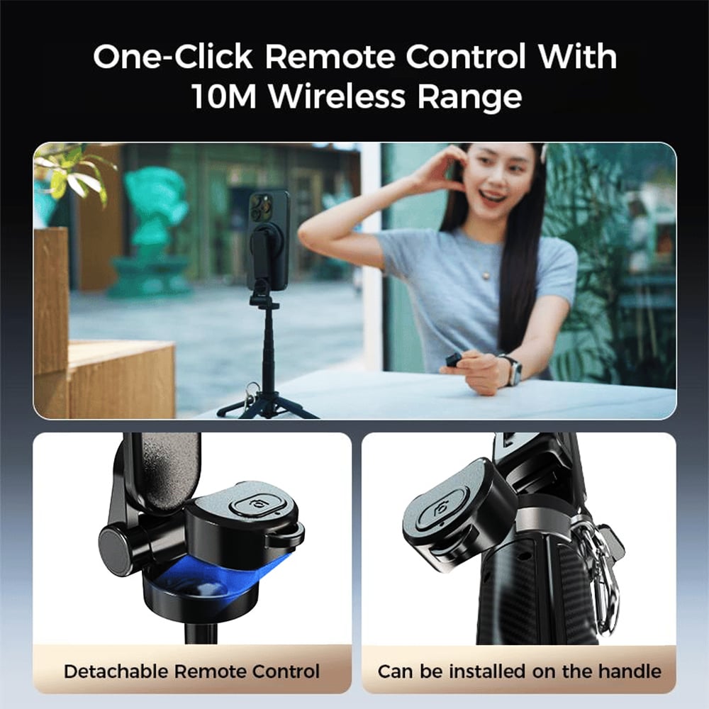 🔥4-in-1 Multifunctional 360° Rotation Magnetic Selfie Stick