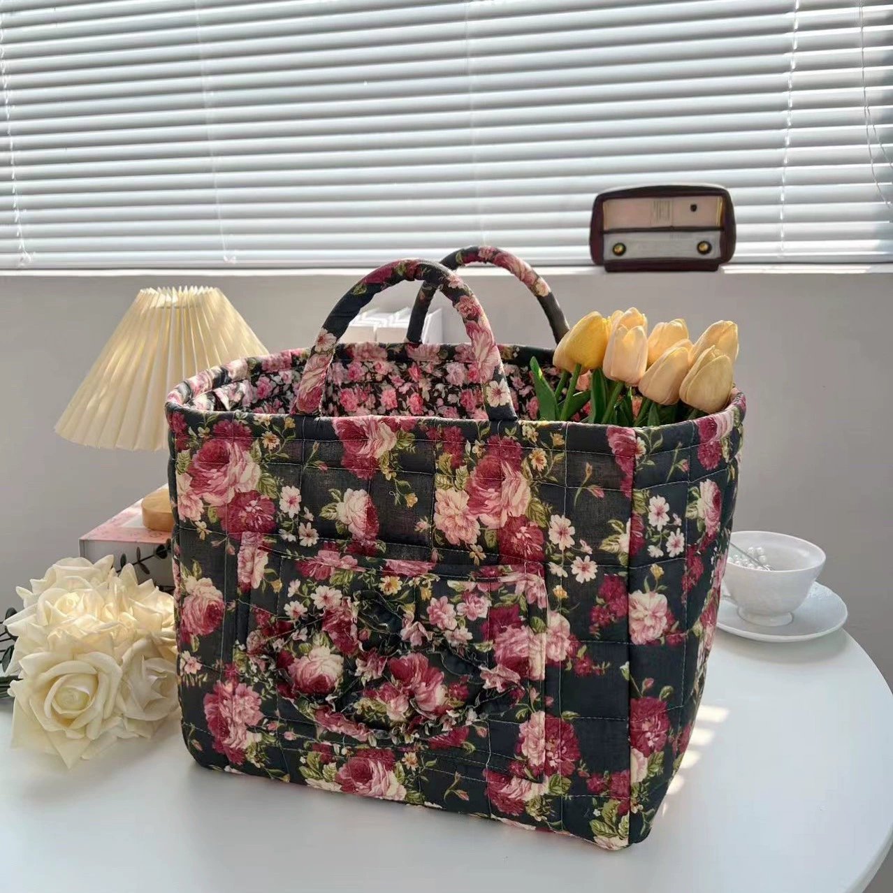 Boho Fabric Storage Basket