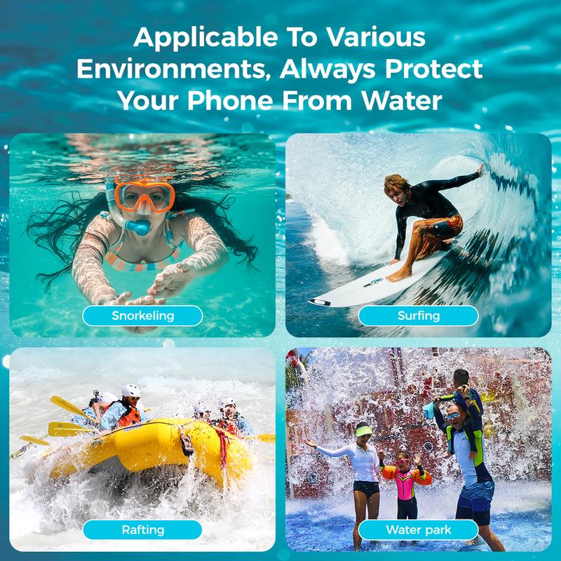 Transparent Waterproof Phone Bag (Up To 7 Inches) Suitable For Beach Cruise Outdoor Swimming Diving Boating