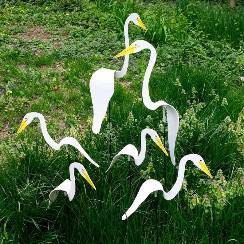 Swirl Bird Garden Art Decoration