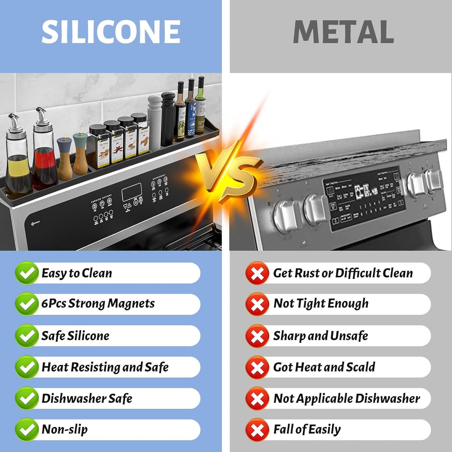 Magnetic Silicone Kitchen Rack